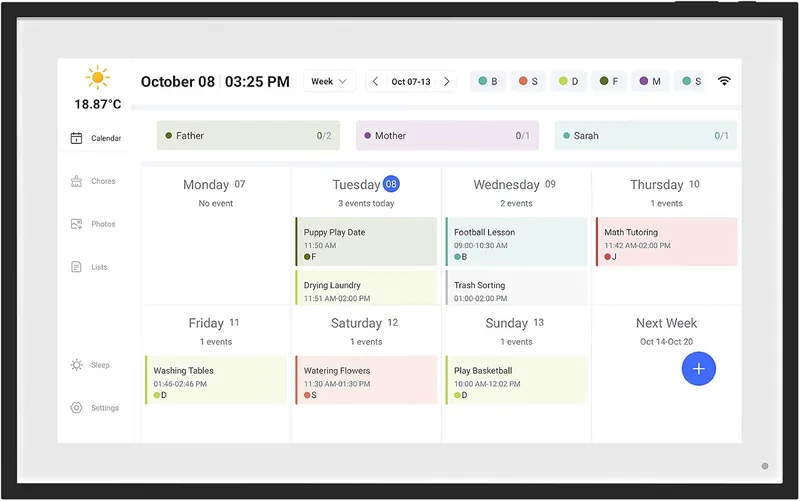 DASFIWO 10 Inch Smart Digital Calendar