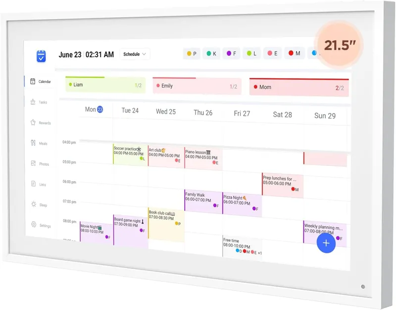 DASFIWO 21.5 Inch Smart Digital Calendar