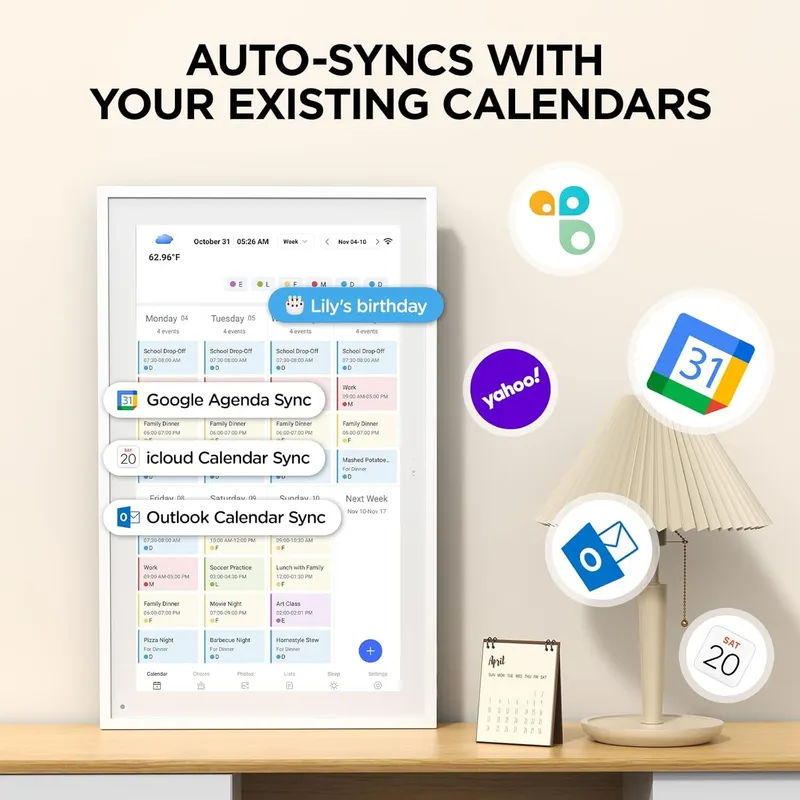 DASFIWO Smart Electronic Calendar